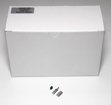 Би-пины со втулками Bi-V-Pin H никелированные, в комплекте с резиновой подкладкой, 1000шт SONG YOUNG