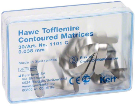 Hawe Tofflemire Contoured Matrices, 30 шт, Kerr