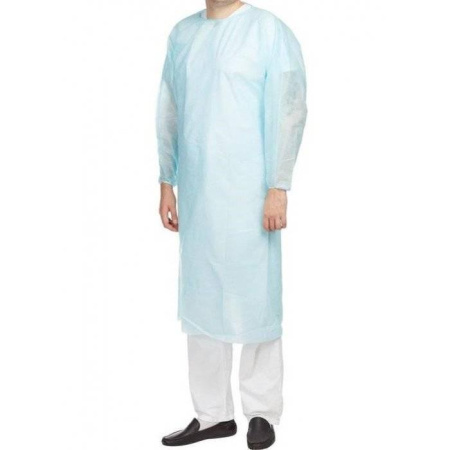 Халат хирургический нестерильный рукава на манжете (140 см) Инмедиз, упаковка 5шт, размеры в ассортименте