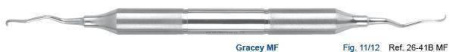 Кюрета Gracey MF 11/12 ручка DELUXE 10мм экстра легкая 26-41BMF